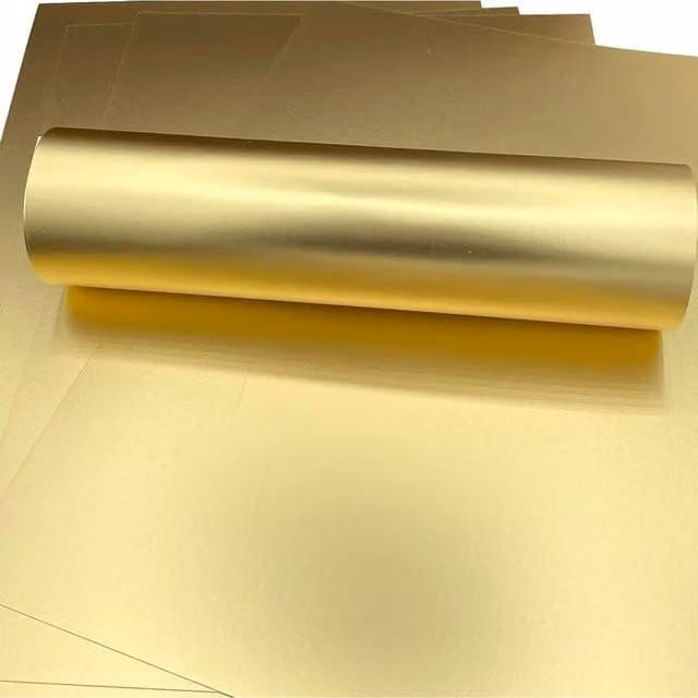 Mirri Pack of 5 Gold Silk Matte Construction Paper, A4