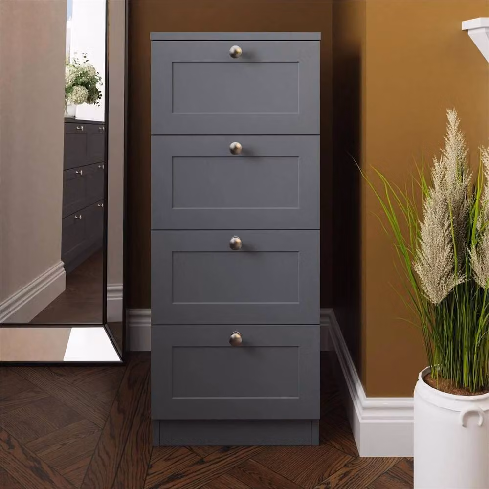 Ventryn 4-Drawer Matt Grey Shaker Bedroom Chest – 3