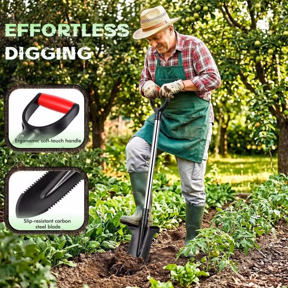 FLAVORA Garden Gear Root Razr Multipurpose Shovel and Root Cutter in Black – 6