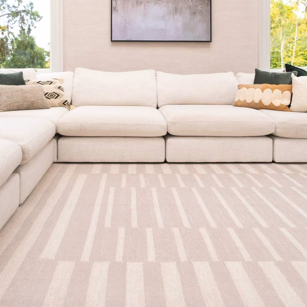 Kukoon Modern Abstract Cotton Chenille Rug in Grey and Gold, W/D/H: 80 x 300 cm – 2