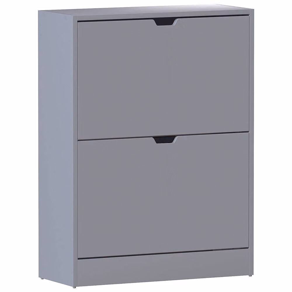 HD Designs Vida Designs Modern 2 Drawer Grey Shoe Cabinet – 2