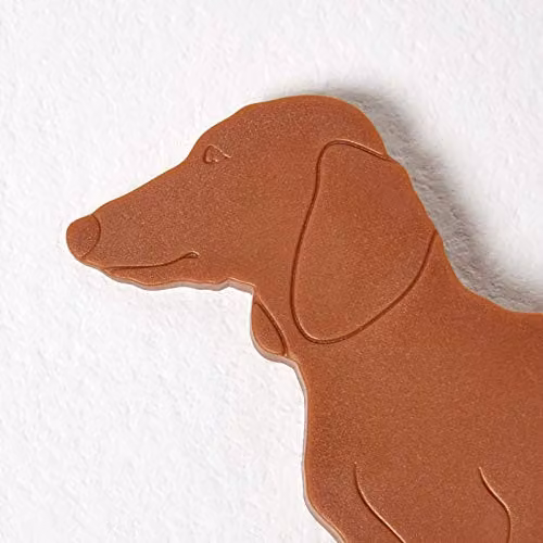 Homescapes Decorative Plastic Dog Door Stopper Wedge in Orange – 2