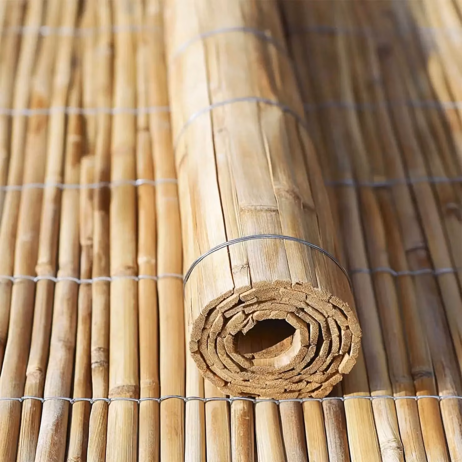 Access Garden Products Woven Bamboo Slat Screening Mat in Brown, W: 400 cm, H: 150 cm – 9