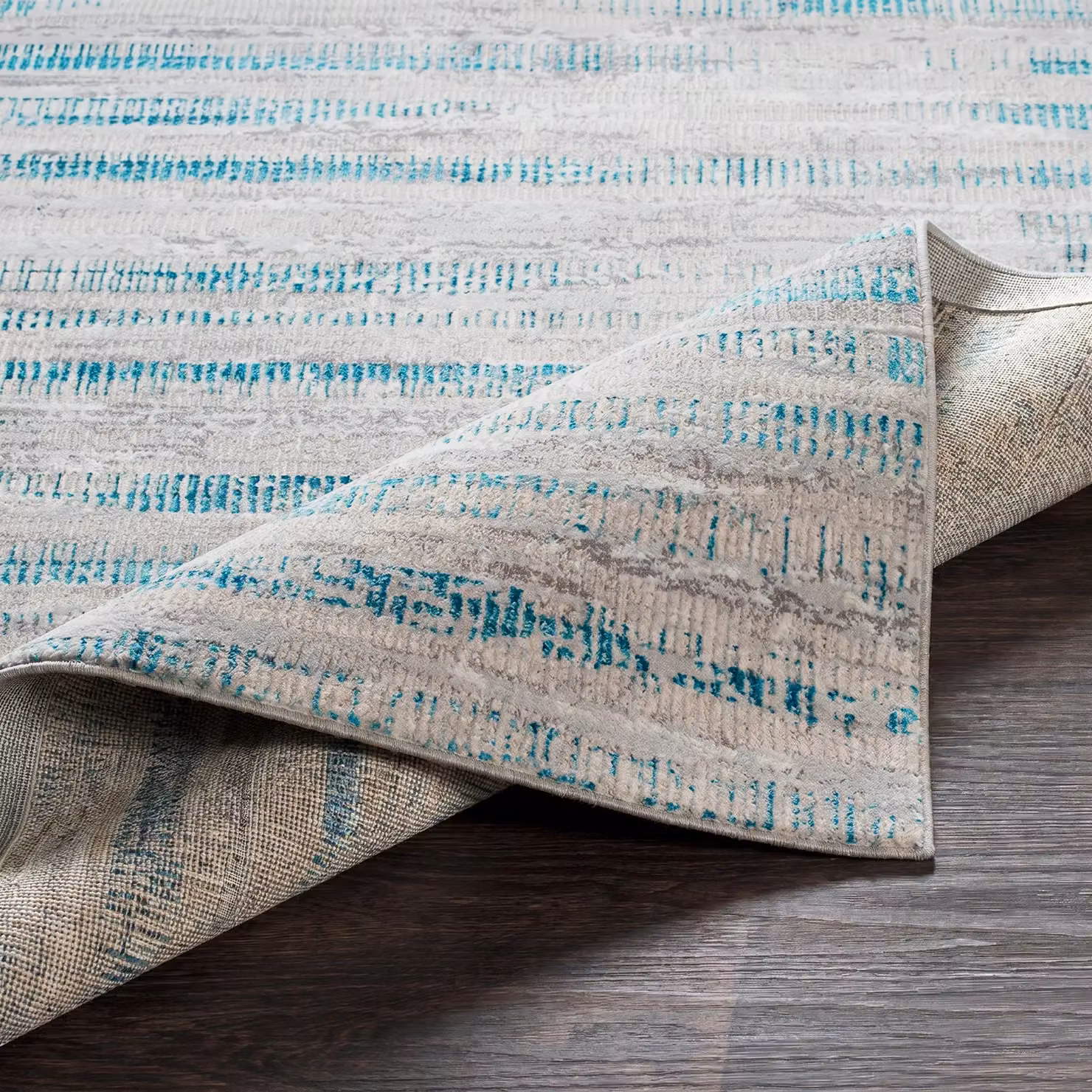 Livabliss Lustro Modern Abstract Rug in Petrol, Grey, Blue and Beige, W: 160 cm, L: 215 cm – 2
