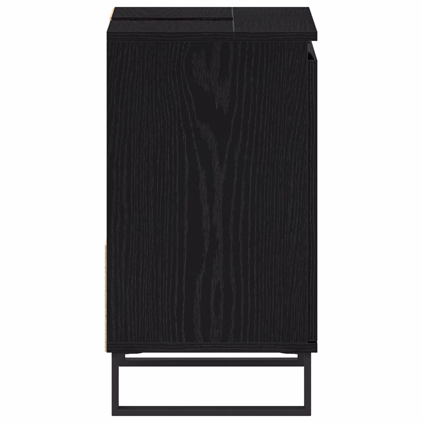 Berkfield Home Black Oak Bathroom Sink Cabinet with Hinged Doors and Internal Drawers, W/D/H: 65 x 33 x 60 cm – 4