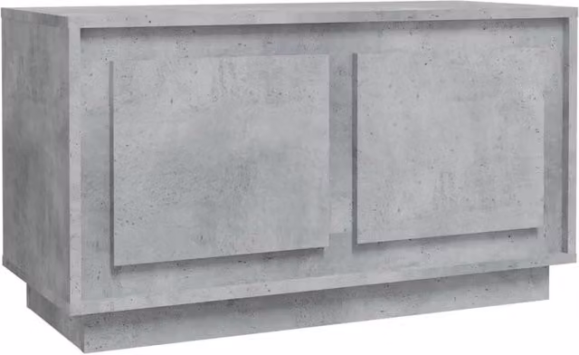 Berkfield Home Modern TV Cabinet in Concrete Grey, W/D/H: 80 x 35 x 45 cm