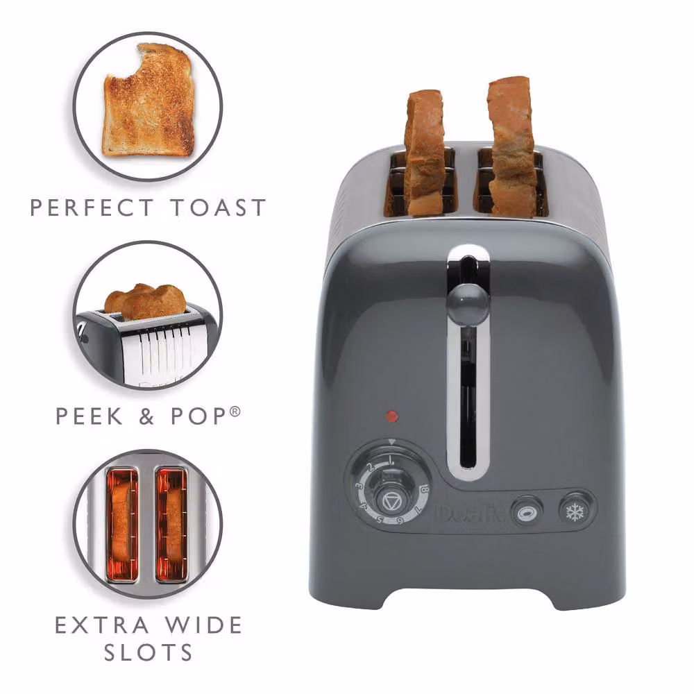 Dualit 2 Slot Lite Toaster in Grey – 2