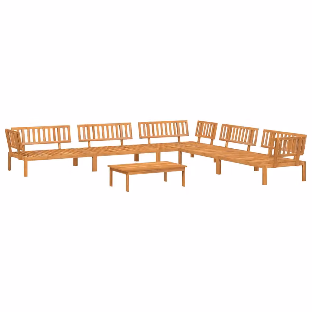 Berkfield Home 6 Piece Garden Pallet Sofa Set in Brown Solid Acacia Wood – 2