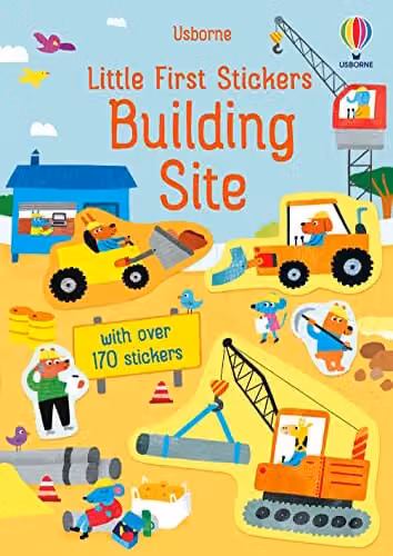 Usborne Little First Stickers Building Site Multicolour Paper Sticker Book