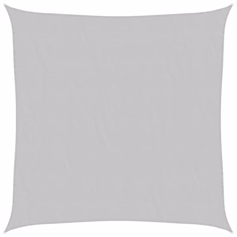Berkfield Home Square Sun Shade Sail in Light Grey, 100% Polyester Oxford, W x W: 2.5 x 2.5 m