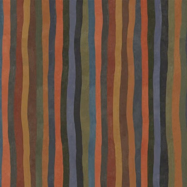 House of Hackney Artist's Stripe Wallpaper Sample in Moss Green