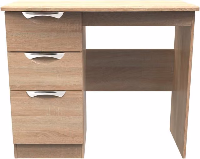2 U Holborn 3 Drawer Vanity in Light Oak, Ready Assembled