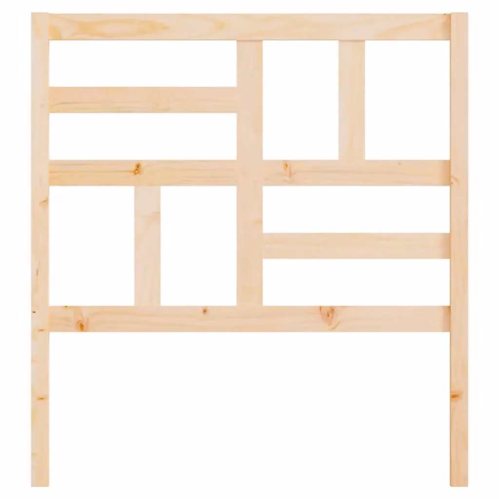Berkfield Home Rustic Solid Wood Pine Bed Headboard, Brown, W: 106 cm, D: 4 cm, H: 104 cm