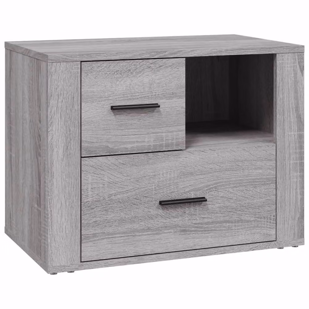 Berkfield Home Classic Bedside Cabinet in Grey Sonoma, W/D/H: 60 x 36 x 45 cm – 2