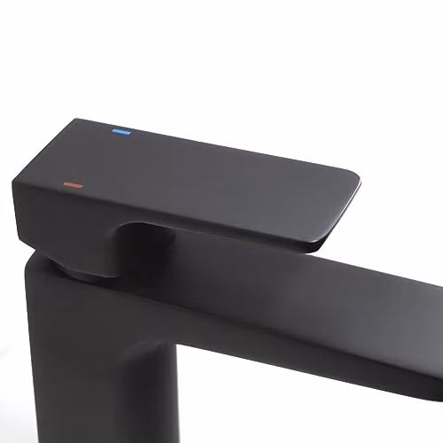 Nes Home Astra Single Lever Basin Tap with Waste in Matte Black – 3