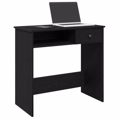 vidaXL Modern Writing Desk in Black, W/D/H: 80 x 40 x 75 cm – 4