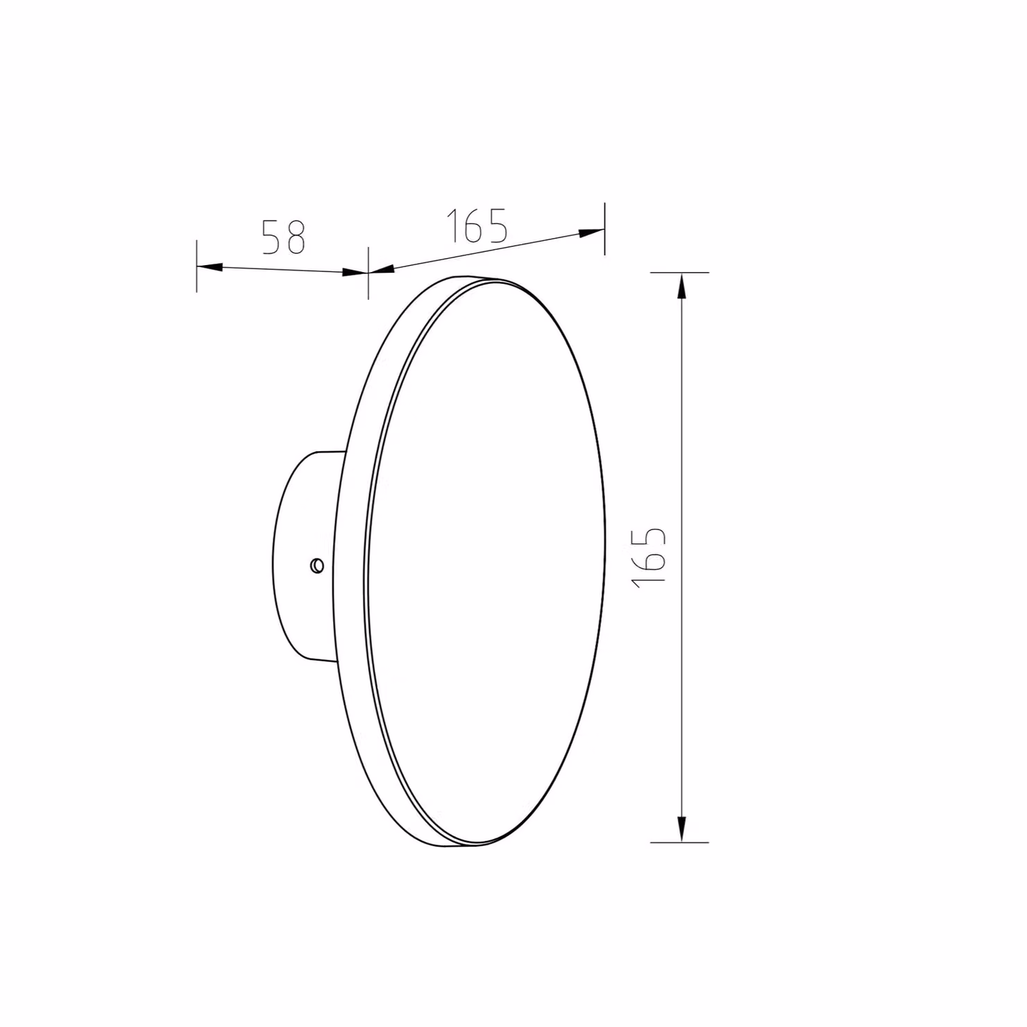 CGC Lighting Modern Black Round LED Outdoor Wall Light, IP65 Waterproof, 4000k Cool White, W/D/H: 23.0 x 20.5 x 16.5 cm – 4
