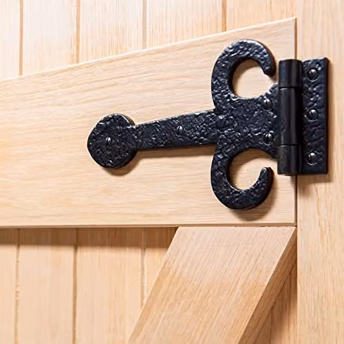 Hammer and Tongs Arrowhead T-Hinge in Matt Black Iron, Pack of 4 – 4