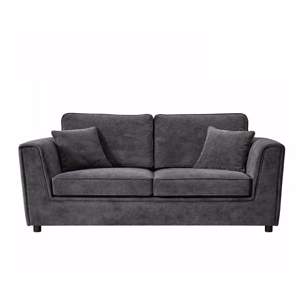Furnishings For Less UK Ascot 3 + 2 Seater Sofa Set in Charcoal Chenille Fabric – 5