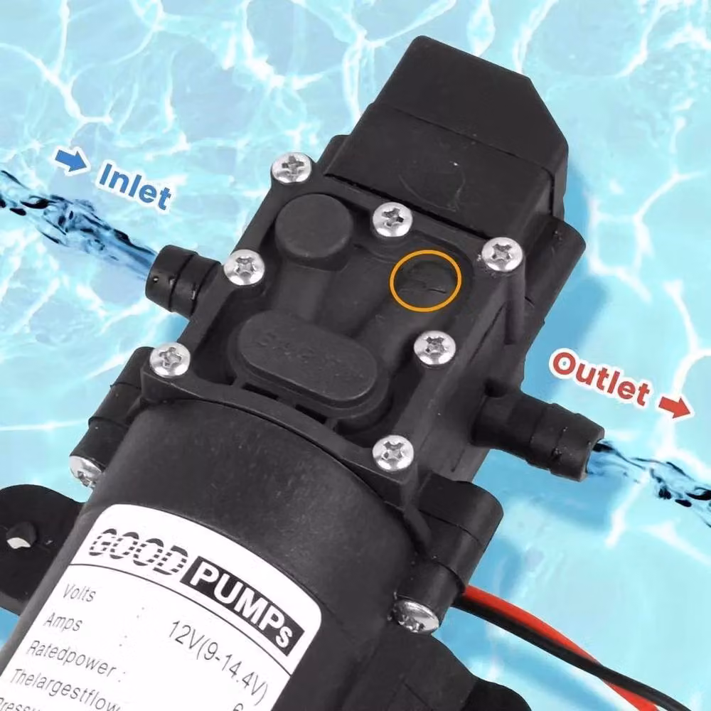 FLAVORA 12V Self-Priming Water Pump in Black – 5