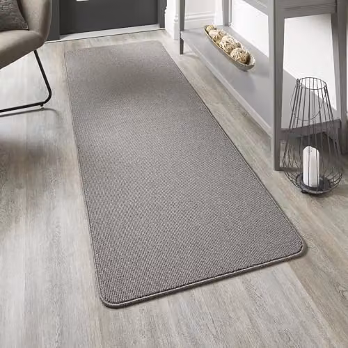 My Mat Silver Plain Stain Resistant Kitchen Runner, W: 67 cm, L: 200 cm – 2