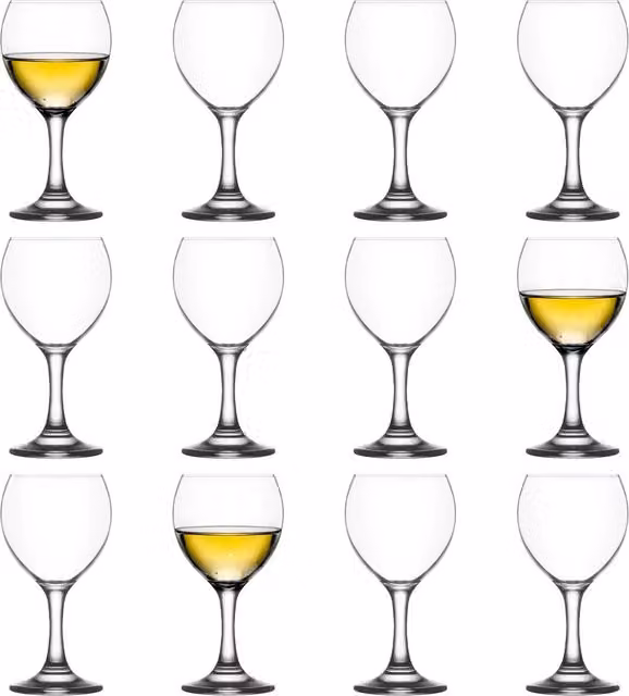LAV Transparent Wine Glasses, Pack of 12, 210 ml