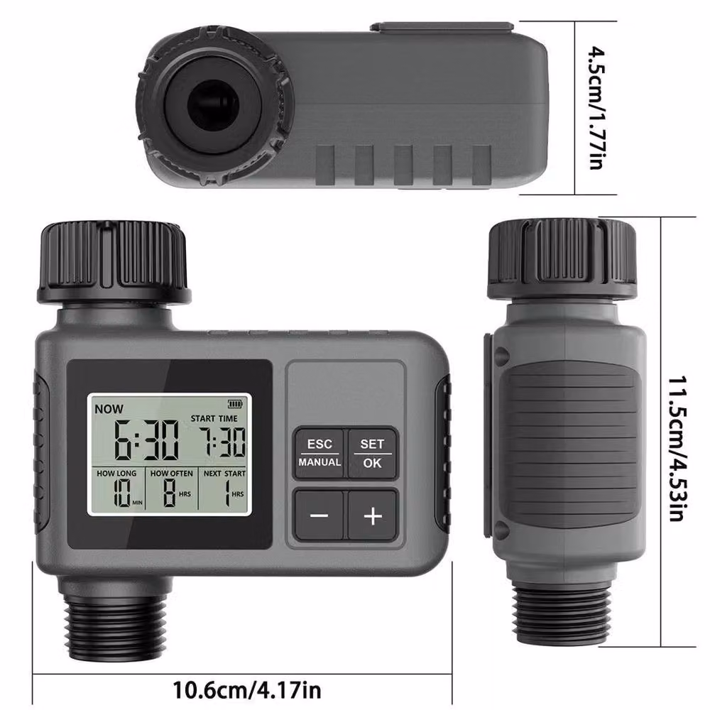 SPETLEK Digital Automatic Water Timer Irrigation Watering System in Dark Grey – 2