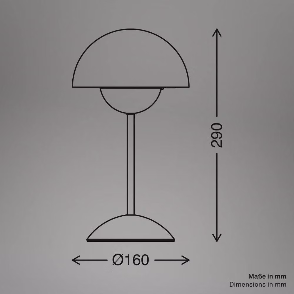 Briloner White Rechargeable LED Sphere Table Lamp with Dimmable Warm White Light – 10
