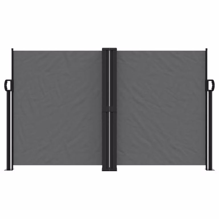Berkfield Home Retractable Side Awning in Anthracite Grey, W/H: 140 x 600 cm