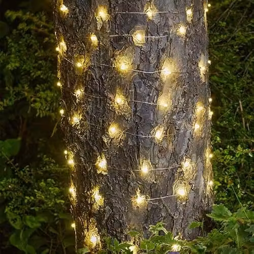 Smart Garden Products Ultra Solar Powered Firefly LED String Lights, Warm White, 50 LEDs – 2