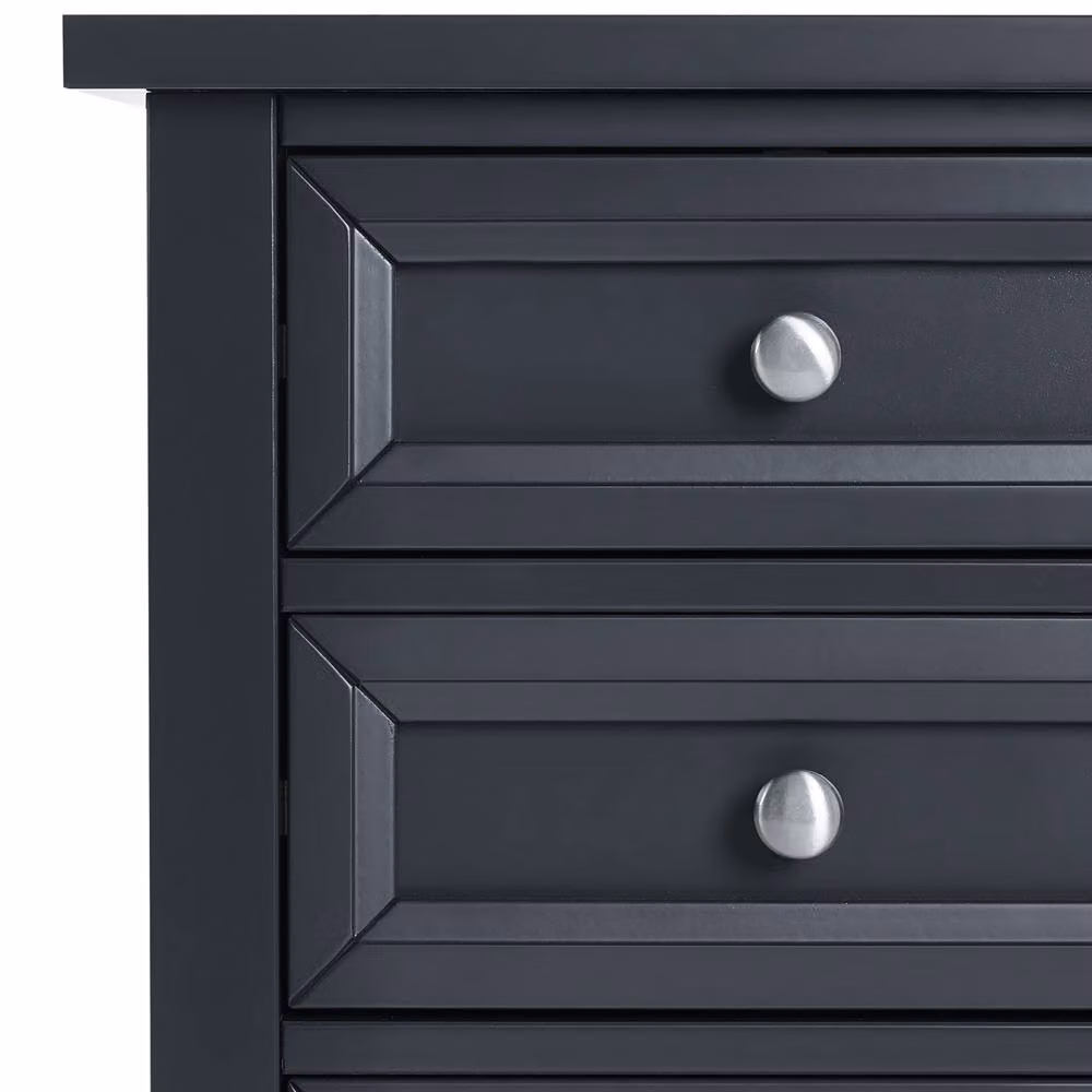 Cheshire Premium Solace 3 Drawer Anthracite Bedside Unit in Grey – 4