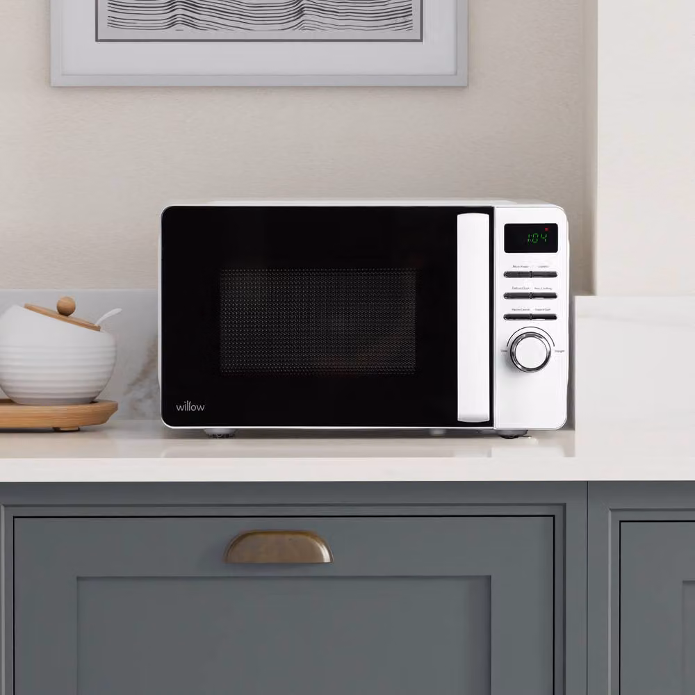 Willow 20L 800W Solo Digital Countertop Microwave - White – 2