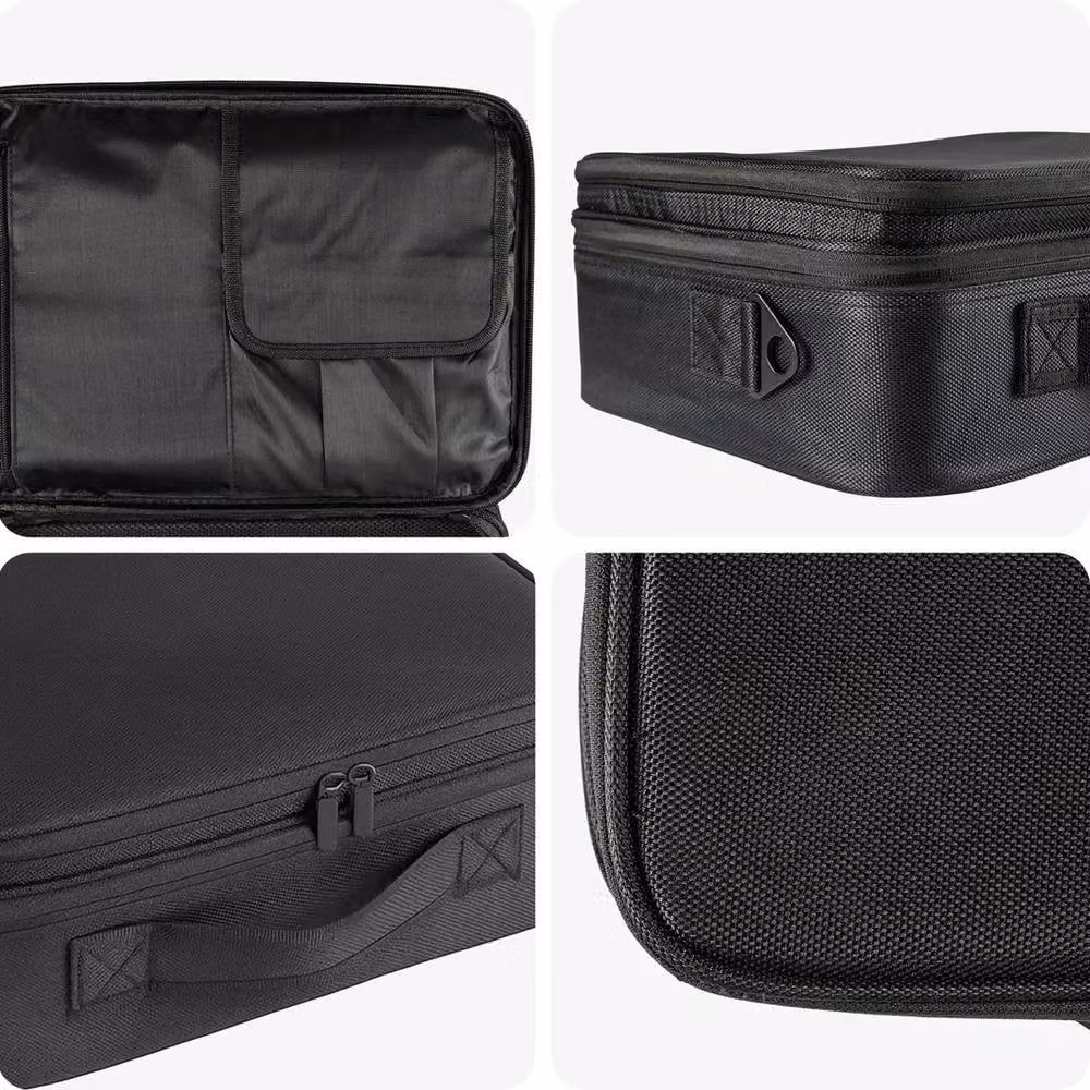 EONLION Large Tool Bag Organiser Storage Case with Adjustable Dividers in Black, Width: 50 cm – 3
