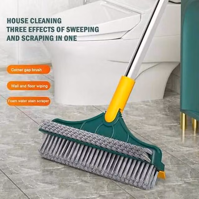EONLION 3-in-1 Rotatable Floor Brush and Scrub Cleaning Tool, Green, Height: 100 cm – 1