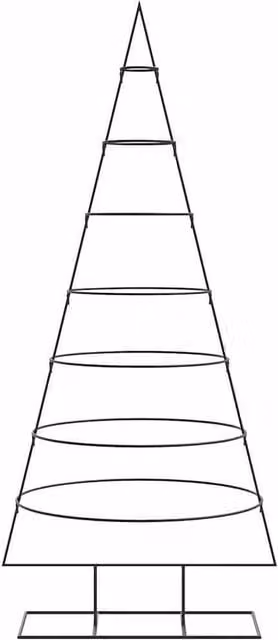 Berkfield Home Black Metal Christmas Tree Decoration Height: 180 cm – 1