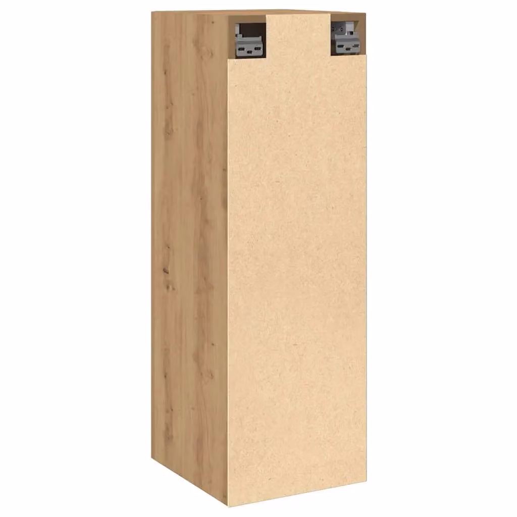 Berkfield Home Artisan Oak Wall Mounted TV Cabinet, Brown, W/D/H: 30.5 x 30.0 x 90.0 cm – 2