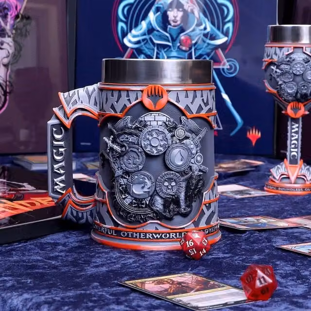 Nemesis Now Magic The Gathering Resin Mug in Black and Grey, Height: 15.5 cm
