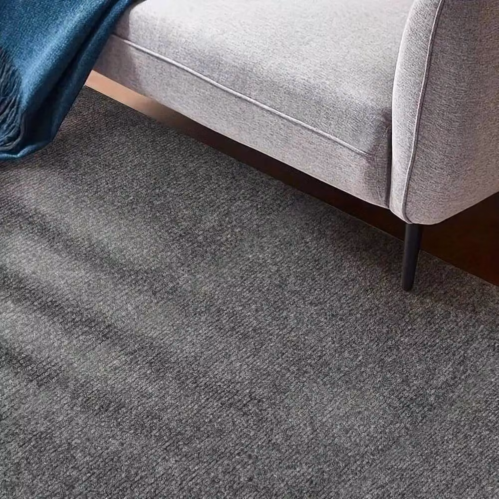 SPETLEK Dark Grey Self Adhesive Commercial Carpet Tile, Modern Plain Design – 4
