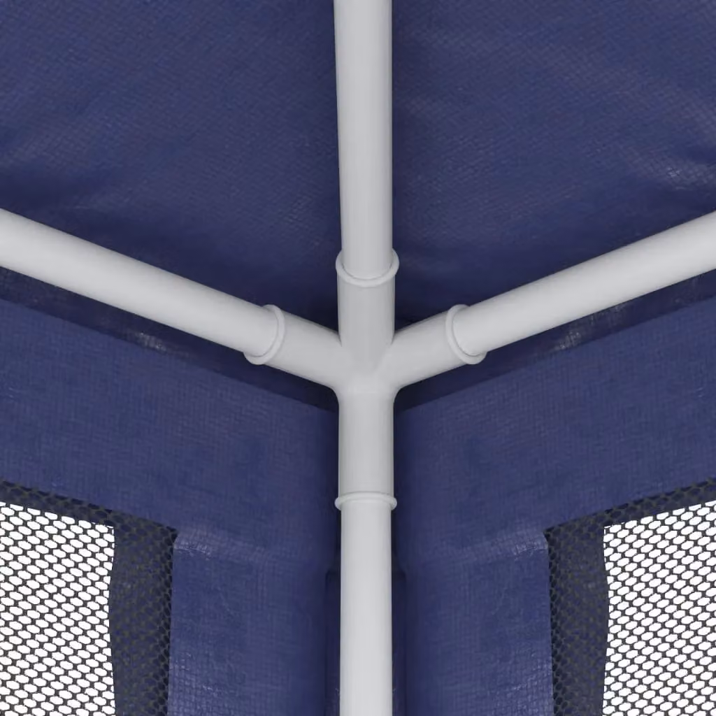 Berkfield Home Party Tent with 4 Mesh Sidewalls, Blue, W: 4 m, D: 3 m – 4