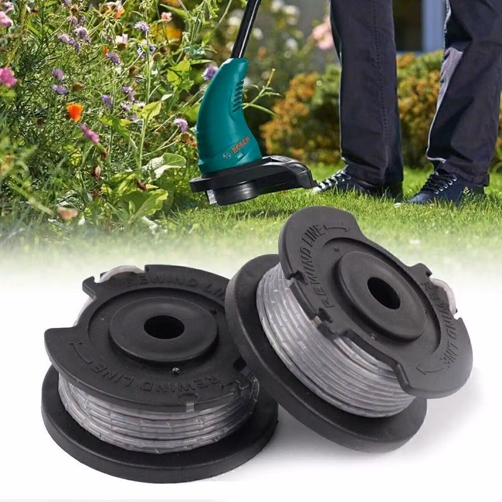 FLAVORA 3-Piece Bosch Trimmer Spool Line Replacement in Black – 3