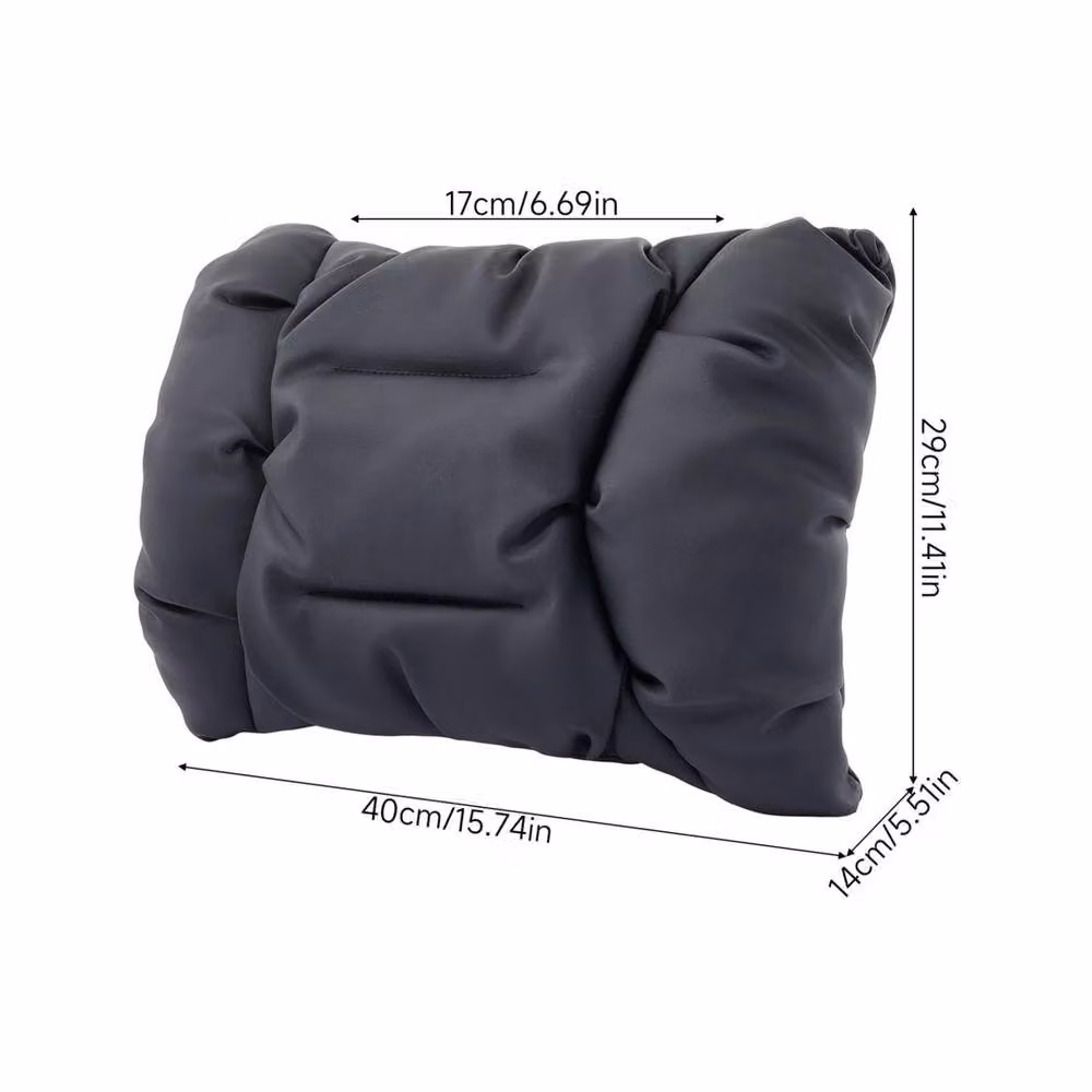 NESTLUNE Lower Back Lumbar Support for Office Chairs and Car Seats, Black, W: 120 cm, H: 135 cm – 2