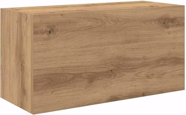 Berkfield Home Artisan Oak Bathroom Wall Cabinet, Brown, W: 60 cm, D: 25 cm, H: 30 cm – 1