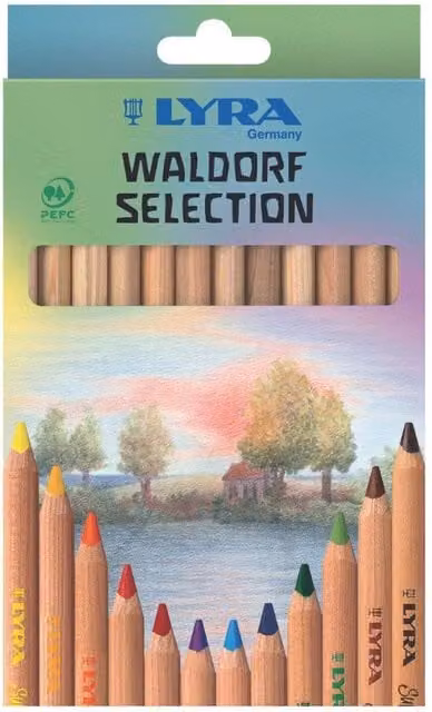 Lyra Super Ferby Nature Waldorf Unlacquered Multicolour Pencil Selection