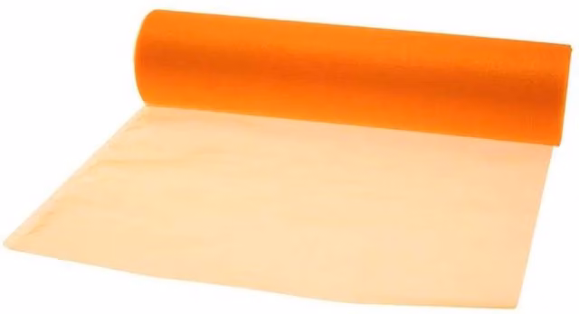 KDMD Orange Soft Organza Roll for Party Decoration, Width: 29 cm
