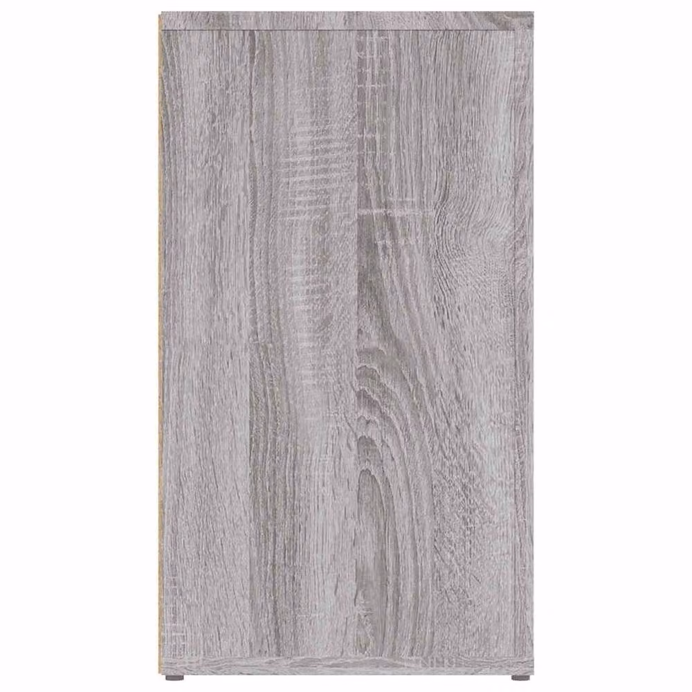 Berkfield Home Grey Sonoma Sideboard in Engineered Wood, W: 80 cm, D: 30 cm, H: 54 cm – 3