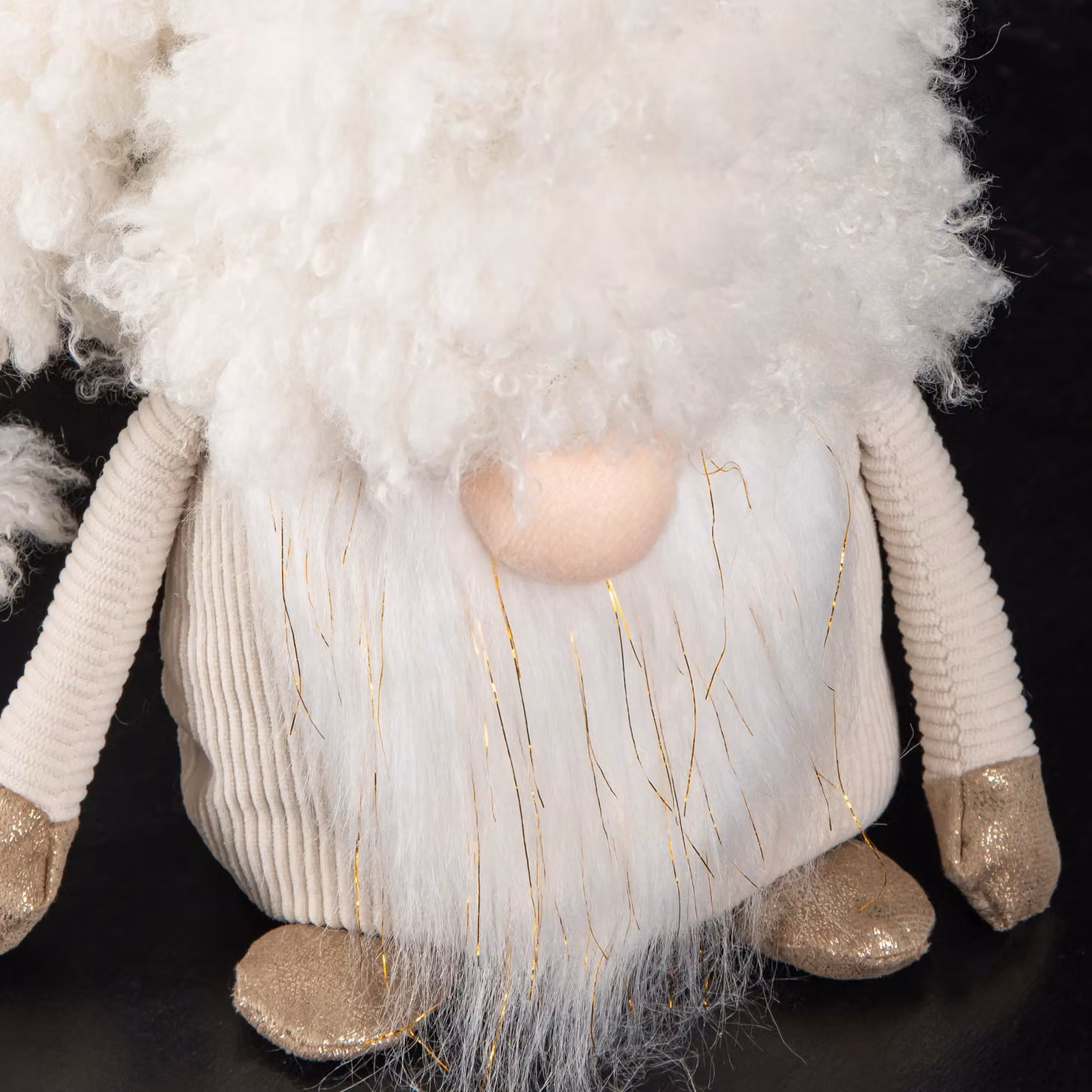 Samuel Alexander White Scandinavian Christmas Snow Gonk Tabletop Decoration, Height: 28 cm – 4