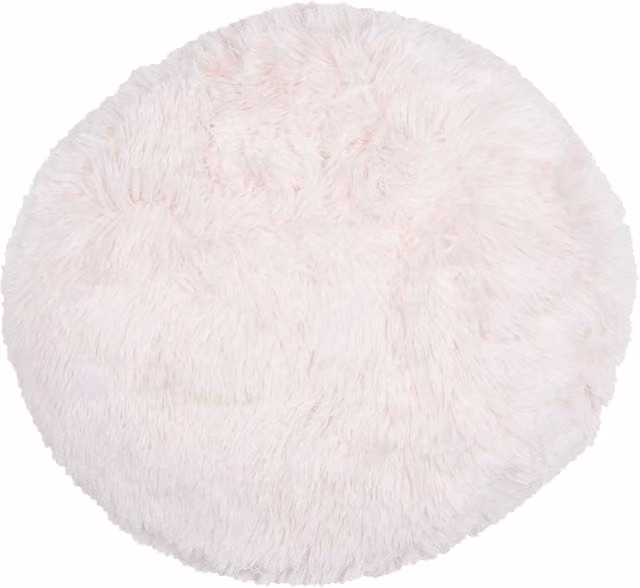 My Home Round Plush Bear Cushion in Pink