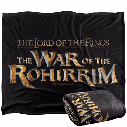 LOGOVISION Lord of the Rings War of the Rohirrim Silky Touch Super Soft Fleece Throw Blanket, Multicolour, W: 152 cm, D: 127 cm