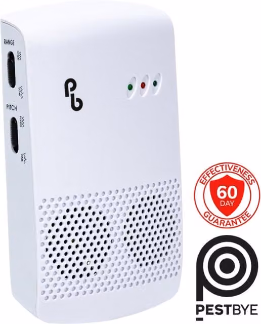 PestBye Electromagnetic Rat and Mouse Repellent Rodent Repeller, White