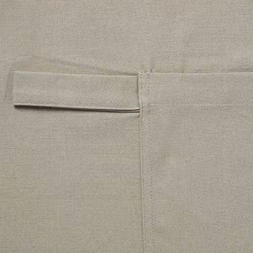 Homescapes Grey Cotton Apron with Large Pocket and Adjustable Straps, W 80 cm x H 85 cm – 2